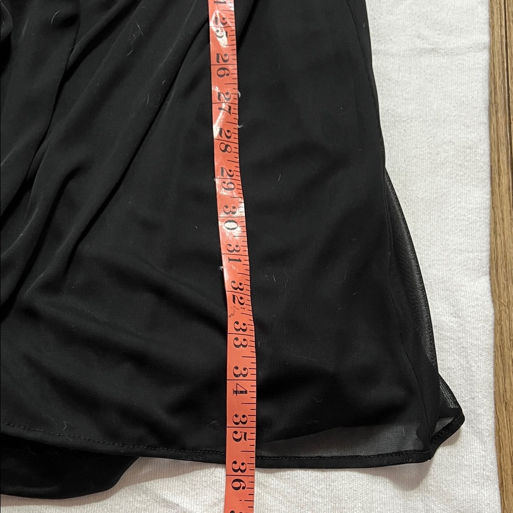 Alex Evenings Black Petite Tie Mesh Pants - Picture 6 of 14